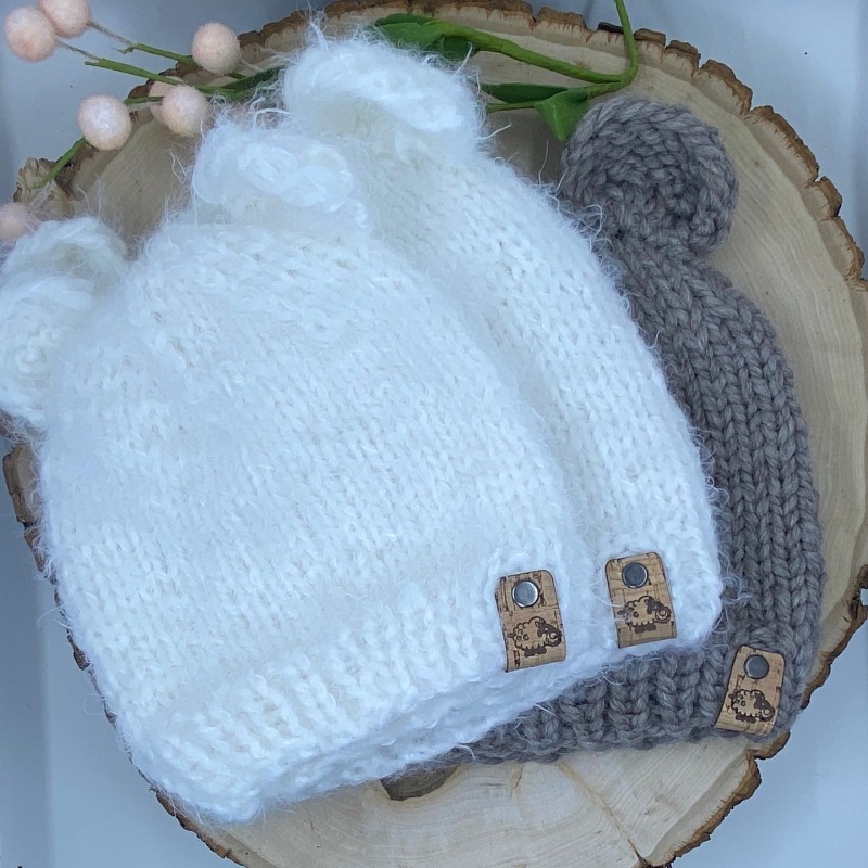 Loom knitted Little Bear Hats